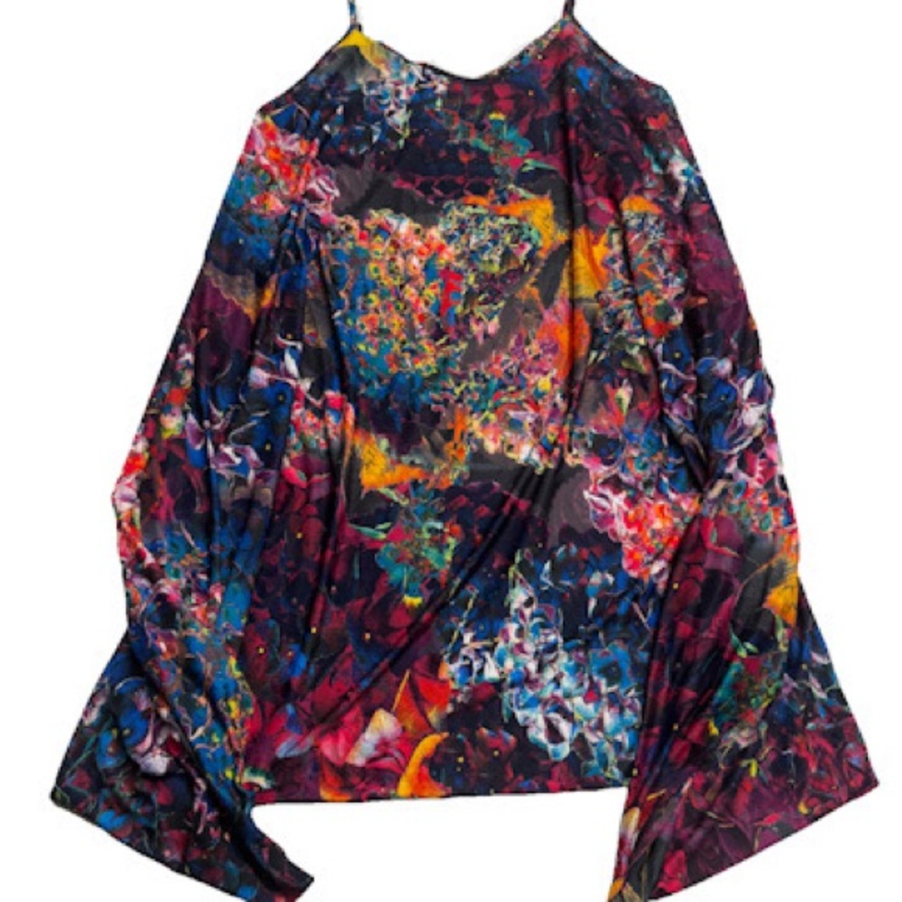 3X Multicolor Abstract Top Trippy